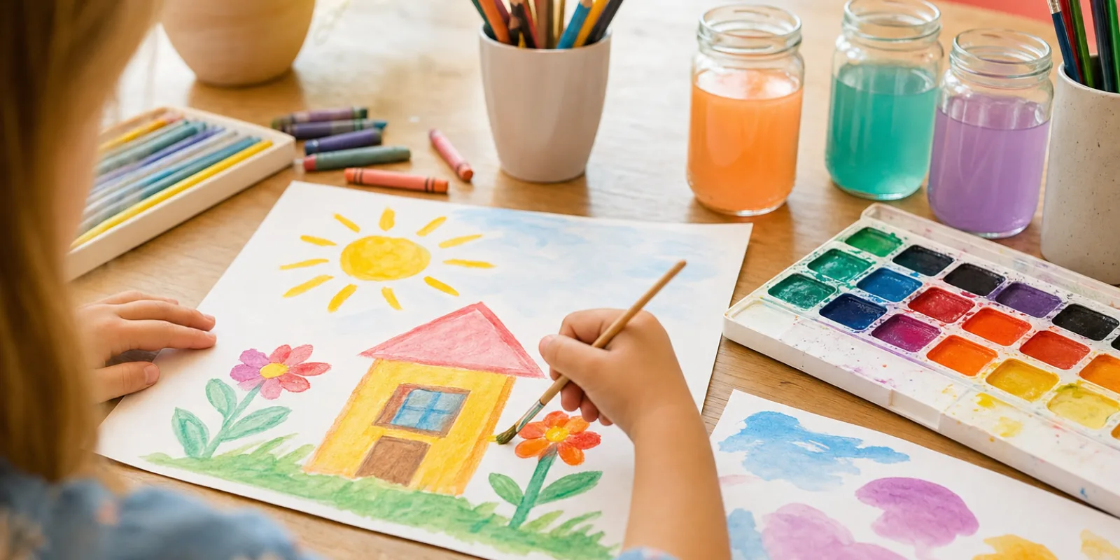 أفكار رسم للأطفال في البيت
